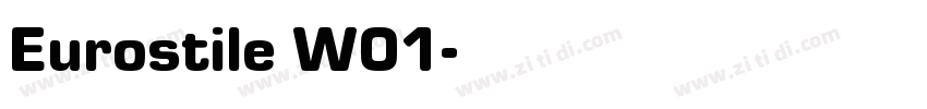 Eurostile W01字体转换